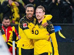 07 12 2025 borussia dortmund vs tsg hoffenheim 1 bundesliga 13 spieltag tor zum 1 0 durch julian brandt borussia dortmund 10 wichtiger hinweis gemaess den vorgaben der dfl deutsche fussball liga bzw