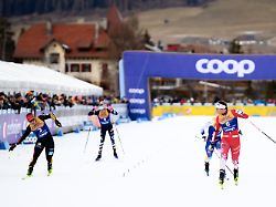 251228 coletta rydzek of germany and kristine stavaas skistad of norway compete in the women s cross country skiing free technique sprint final during the tour de ski on december 28 2025 in toblach