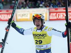 alpine skiing fis alpine ski world cup men s super g val gardena italy december 19 2025 czech republic s jan zabystran reacts after his run reuters leonhard foeger