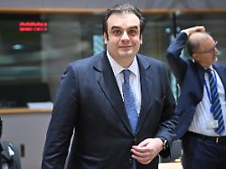 brussels belgium november 12 greek minister of national economy and finance kyriakos pierrakakis attends the eurozone economy and finance ministers meeting in brussels belgium on november 12 2025