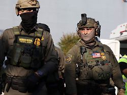 border patrol federal agents operate as people protest outside the u s immigration and customs enforcement ice broadview facility in chicago illinois u s october 3 2025