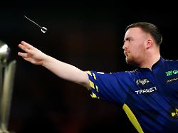 darts wm finale littler england van gerwen niederlande luke littler in aktion
