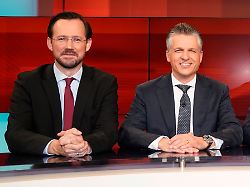 dirk wiese thorsten frei jens marco scherf louis klamroth hadija haruna oelker und christian staeblein in der ard talkshow hart aber fair im studio adlershof berlin 06 11