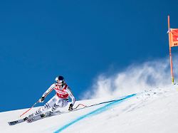 emma aicher of germany in action during the women s downhill race at the alpine skiing fis ski world cup in st moritz switzerland saturday december 13 2025