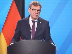 german foreign minister johann wadephul and iceland s foreign minister thorgerdur katrin gunnarsdottir address a joint press conference on december 5 2025 at the foreign office in berlin germany