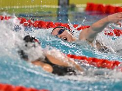isabel gose of germany competes in the 400m freestyle women final during the european short course swimming championships at aqua lublin in lublin poland december 2 2025