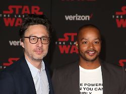 los angeles ca december 9 zach braff donald faison at premiere of disney pictures and lucasfilm s star wars the last jedi at shrine auditorium in los angeles california on december 9 2017