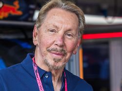 larry ellison of america and chief technology officer of oracle seen during the formula one british grand prix