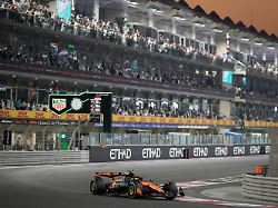 mclaren driver lando norris of britain in action during the abu dhabi formula one grand prix in abu dhabi united arab emirates sunday dec 7 2025