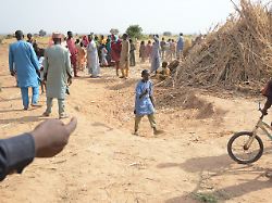 people visit the site of a u s airstrike in northwest jabo nigeria friday dec 26 2025