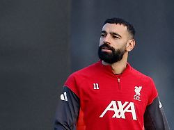 soccer football uefa champions league liverpool training axa training centre liverpool britain december 8 2025 liverpool s mohamed salah during training action images via reuters jason cairnduff 1