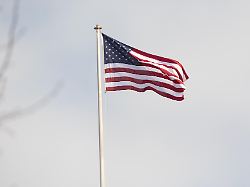 the american flag flies at the american embassy during a demonstration against the u s trump administrations statements about wanting power over kalaallit nunaat greenland