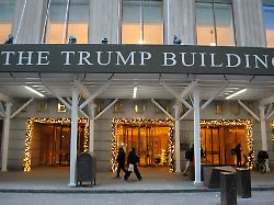 the trump building is seen at 40 wall street in manhattan new york city
