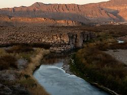 the sun sets over the rio grande river separating mexico and the united states in big bend national park texas u s february 22 2025
