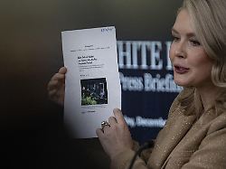 washington dc united states december 1 the white house press secretary karoline leavitt speaks at the white house press briefing room in washington dc united states on december 1 2025