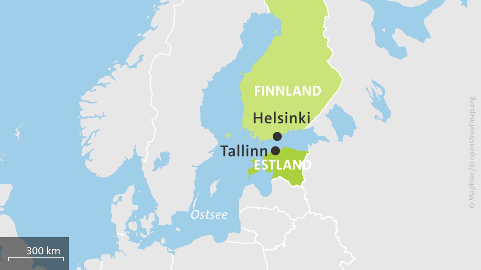 karte finnland estland 100
