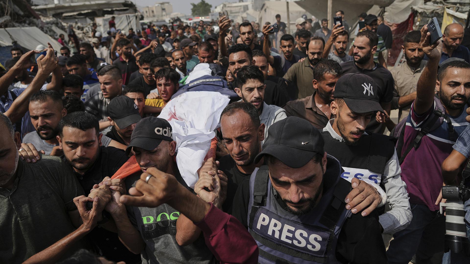 trauerfeier gaza stadt 100