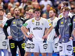 17 01 2026 handball men s ehf euro 2026 deutschland serbien jyske bank boxen in herning daenemark preliminary round enttaeuschte gesichter nach der niederlage von deutschland gegen serbien