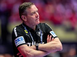 26 01 2026 handball men s ehf euro 2026 deutschland daenemark jyske bank boxen in herning daenemark main round enttaeuschte gesichter bei der deutschen mannschaft nach der niederlage gegen daenemark 6