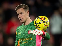 26 01 2026 spanien gerona torhueter marc andre ter stegen girona fc in aktion beim la liga ea sports spiel zwischen girona fc und getafe cf im estadi municipal de montilivi in girona