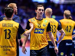 260125 hampus wanne of sweden looks dejected after the ehf european handball championship main round match between iceland and sweden on january 25 2026 in malmoe