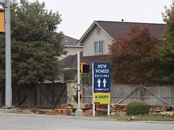 a new homes for sale sign along potranco road in san antonio texas usa on december 14 2024 home sales in texas four largest metro areas are falling amid slowing demand
