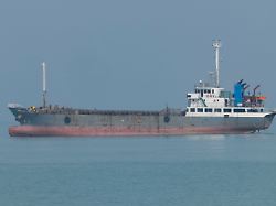 an oil tanker is being pictured in the persian gulf near the seaport city of bushehr in bushehr province southern iran on april 29 2024