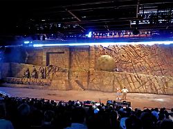 april 29 2019 usa the set from indiana jones epic stunt spectacular is one of the heaviest pieces of moving scenery in the world