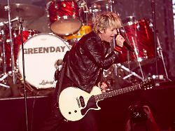 billy joe armstrong of the band green day presents at the 2026 iheartradio alter ego at kia forum in los angeles ca on january 17 2026