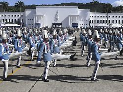 caracas venezuela january 10 cadets participate in a ceremony at the fuerte tiuna military base within the inauguration of venezuela s president nicola s maduro in caracas on january 10 2025