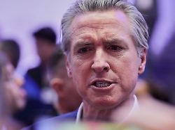 california governor gavin newsom is seen during the annual meeting of the world economic forum in davos switzerland tuesday jan 20 2026