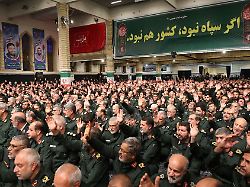 commanders and members of the islamic revolutionary guard corps meet with iran s supreme leader ayatollah ali khamenei in tehran iran august 17 2023