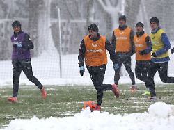 deu dfl 2 fbl hertha bsc training schnee 03 01 2026 sportforum berlin deu dfl 2