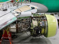 file photo a cfm international engine is pictured on a boeing p 8 poseidon maritime patrol aircraft on the production line at boeing s 737 factory in renton washington u s november 18 2021