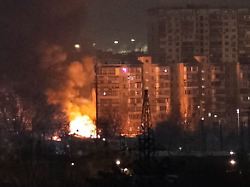 fire and smoke rise in the city after russian drone and missile strikes amid russia s attack on ukraine in kyiv ukraine january 24 2026