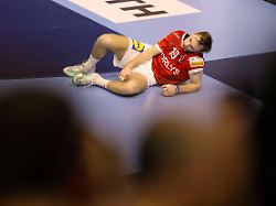 foto verlierermiene bei mathias gidsel denmark handball europameisterschaft finale in koeln am so 28 01