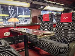 france ile de france paris gare du nord interior of a first class carriage on an unprecedented tgv high speed train