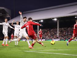 fulham v liverpool 04 january 2026 london premier league football fulham v liverpool florian wirtz of liverpool scores their first goal photo jacques feeney offside london uk fulham gegen liverpool 04
