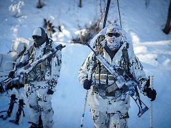 gebirgsjaeger der bundeswehr nehmen an der nato uebung nordic response 2024 teil