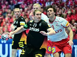 handball em deutschland daenemark hauptrunde gruppe 1 3 spieltag jyske bank boxen juri knorr deutschland wirft aufs tor