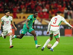 ismaila sarr of senegal controls the ball during the afcon final between morocco and senegal at complexe sportif prince moulay abdellah rabat morocco on january 18 2026