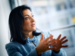 katherina reiche cdu bundesministerin fuer wirtschaft und energie aufgenommen im rahmen eines interviews in berlin 18 12 2025