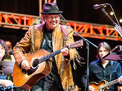 neil young performs at the 30th annual bridge school benefit concert at the shoreline amphitheater on sunday oct 23 2016 in mountain view calif
