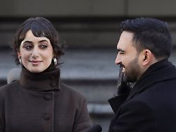 new york city mayor zohran mamdani s wife rama duwaji looks at him as they take part in his inauguration ceremony in new york city u s january 1 2026