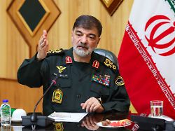 october 7 2025 tehran iran iran s president unseen meets iran s police chief general ahmad reza radan in tehran