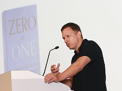 paypal founder peter thiel attends a talk zero to one at pmq cube in central