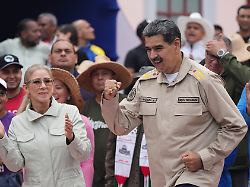 president nicolas maduro dances during an event marking the 165th anniversary of the battle of santa ines in caracas venezuela tuesday dec 10 2024