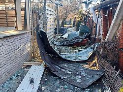 russia kherson region january 1 2026 damage from a ukrainian drone strike on a cafe in the village of khorly credit image kherson region governor press of tass via zuma press