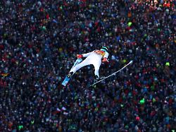ski jumping four hills tournament innsbruck austria january 4 2026 slovenia s domen prevc in action during the first round reuters kai pfaffenbach