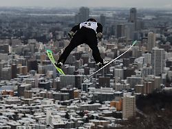 ski jumping ski jumping world cup sapporo japan january 16 2026 germany s geiger karl in action during the men s individual hs137 training jump reuters issei kato